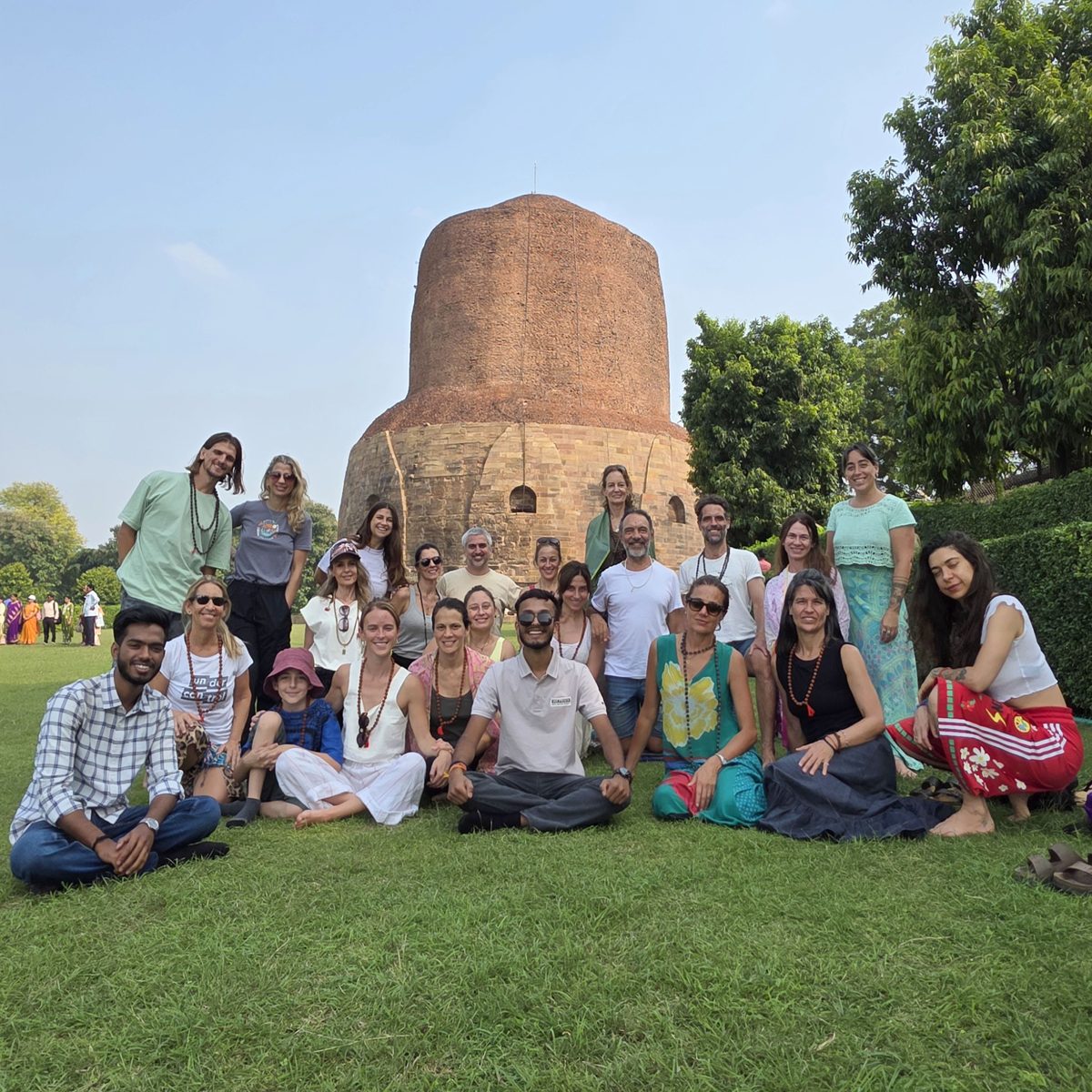 El grupo en Sarnath